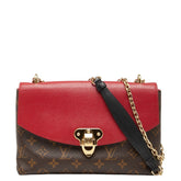 ルイ ヴィトン モノグラム サン プラシード チェーンショルダーバッグ M43713 スリーズ ブラウン PVC レザー レディース LOUIS VUITTON 【中古】